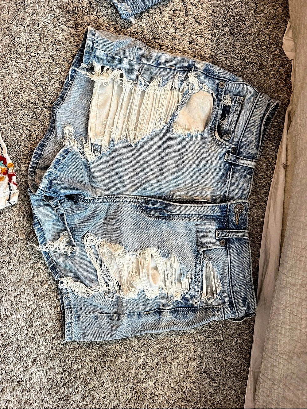 Denim Jean Shorts in Blue